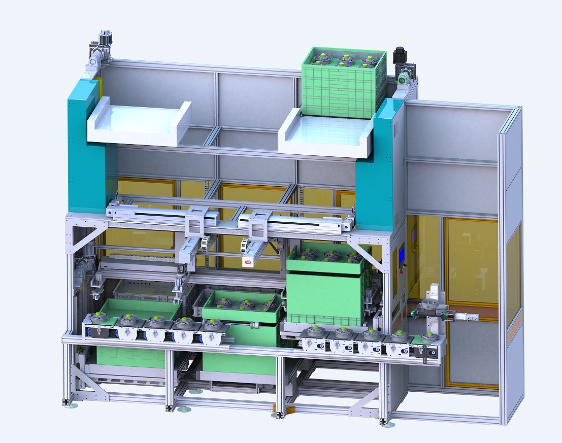 三料框提升机（带翻转）
