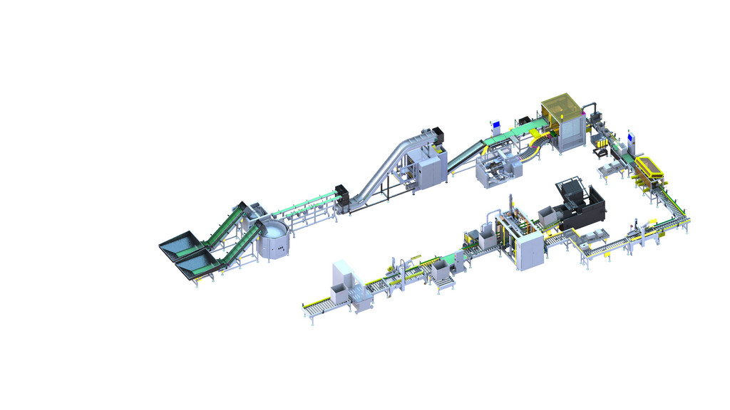管件防伪防串全自动包装线