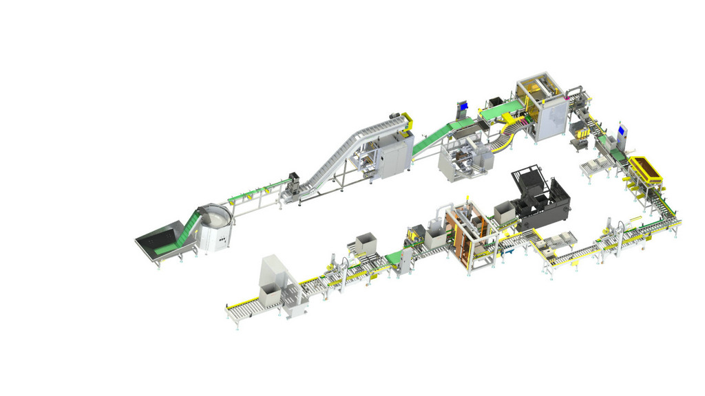 管件防伪防串全自动包装线